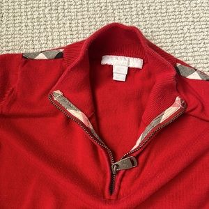 Burberry sweater - quarter zip
